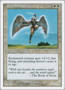 Serra's Embrace - 7th Edition (7ED) #43 - Uncommon Magic: The Gathering Trading Card