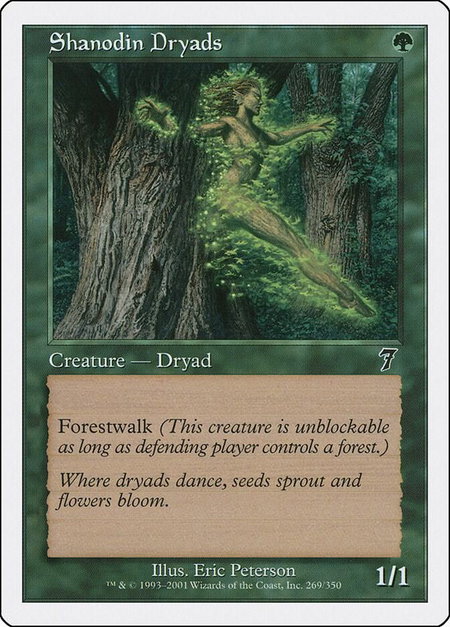 Shanodin Dryads - 7th Edition Magic: The Gathering trading card