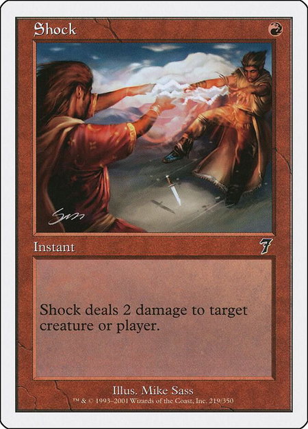 Shock - 7th Edition Magic: The Gathering trading card