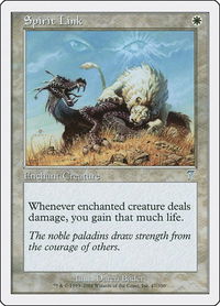 Spirit Link - 7th Edition (7ED) #47 - Uncommon Magic: The Gathering Trading Card