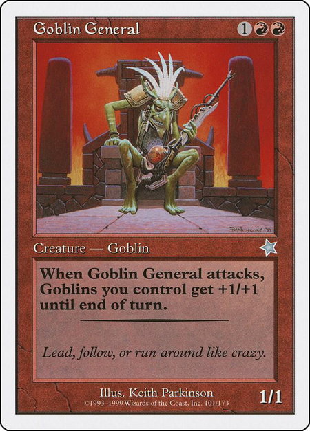 Goblin General - Starter 1999 Magic: The Gathering trading card