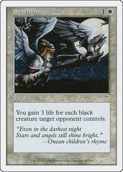 Starlight trading card from 7th Edition Starlight - 7th Edition Magic: The Gathering trading card