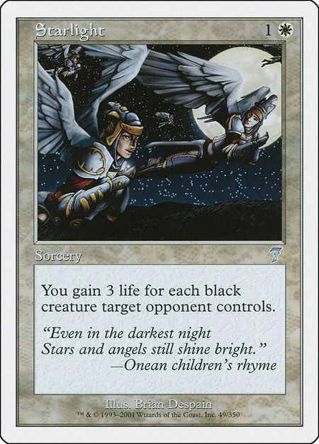 Starlight - 7th Edition Magic: The Gathering trading card