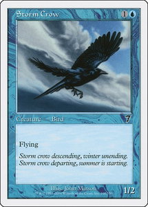 Storm Crow - 7th Edition (7ED) #100 - Common Magic: The Gathering Trading Card
