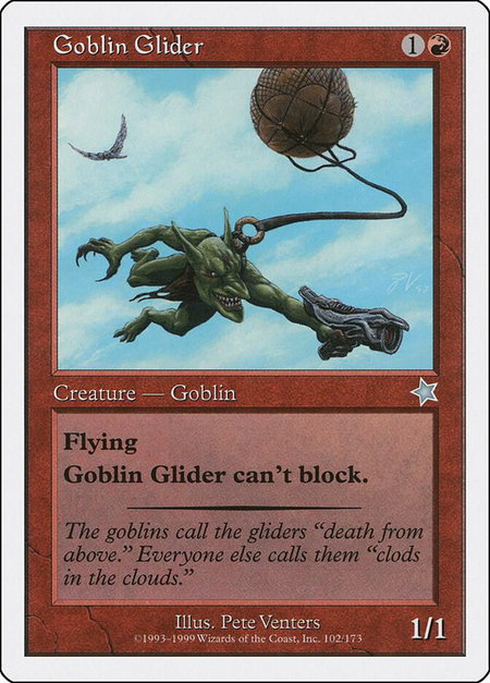 Goblin Glider - Starter 1999 Magic: The Gathering trading card