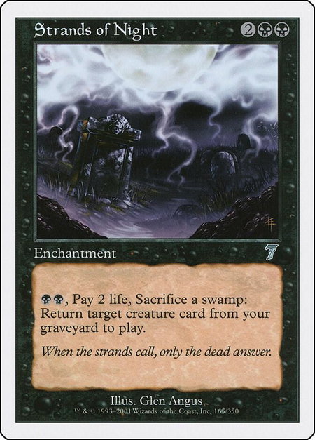 Strands of Night - 7th Edition Magic: The Gathering trading card