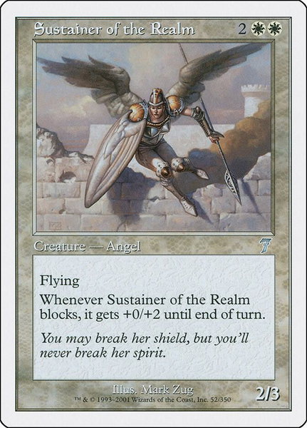 Sustainer of the Realm trading card from 7th Edition Sustainer of the Realm - 7th Edition Magic: The Gathering trading card