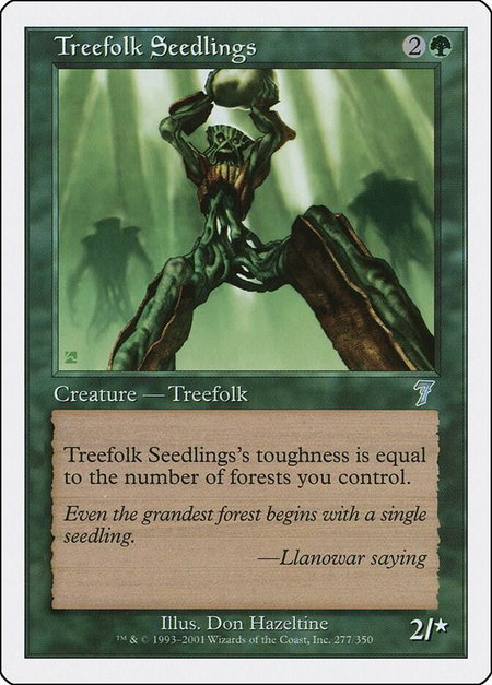 Treefolk Seedlings - 7th Edition Magic: The Gathering trading card