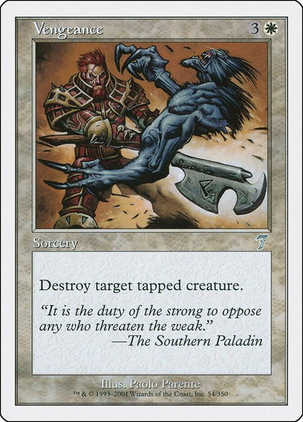 Vengeance trading card from 7th Edition Vengeance - 7th Edition Magic: The Gathering trading card
