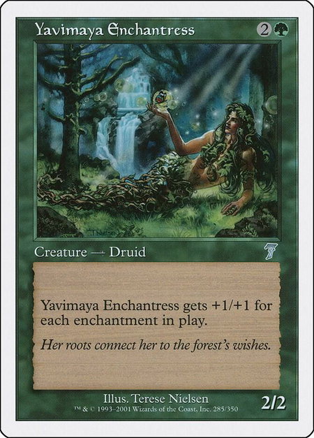 Yavimaya Enchantress - 7th Edition Magic: The Gathering trading card