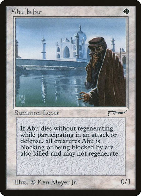 Abu Ja'far - Arabian Nights Magic: The Gathering trading card
