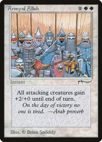 Army of Allah - Arabian Nights (ARN) #null - Common Magic: The Gathering Trading Card