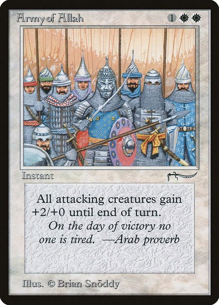 Army of Allah - Arabian Nights Magic: The Gathering trading card