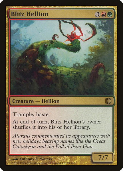Blitz Hellion - Alara Reborn Magic: The Gathering trading card