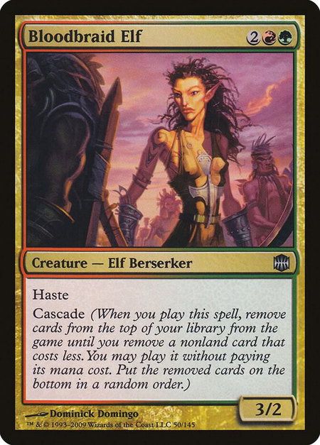 Bloodbraid Elf - Alara Reborn Magic: The Gathering trading card