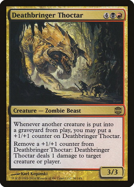 Deathbringer Thoctar - Alara Reborn Magic: The Gathering trading card
