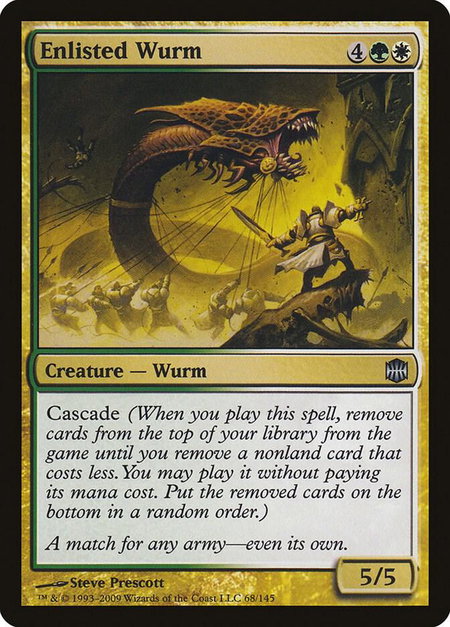 Enlisted Wurm - Alara Reborn Magic: The Gathering trading card
