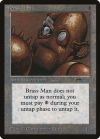 Brass Man - Arabian Nights (ARN) #null - Uncommon Magic: The Gathering Trading Card