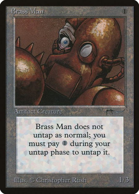 Brass Man - Arabian Nights Magic: The Gathering trading card