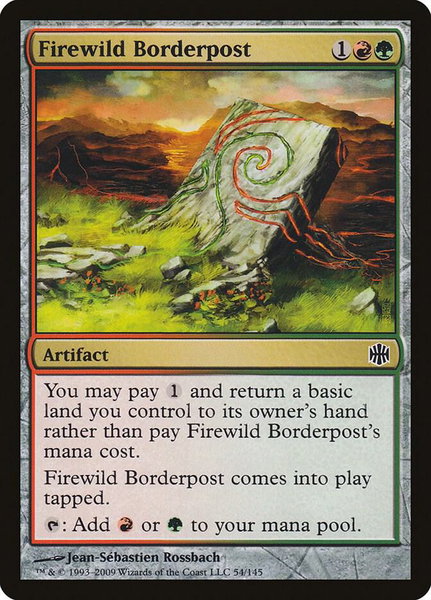 Firewild Borderpost trading card from Alara Reborn Firewild Borderpost - Alara Reborn Magic: The Gathering trading card