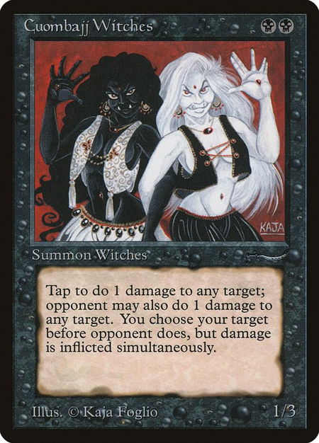Cuombajj Witches - Arabian Nights Magic: The Gathering trading card