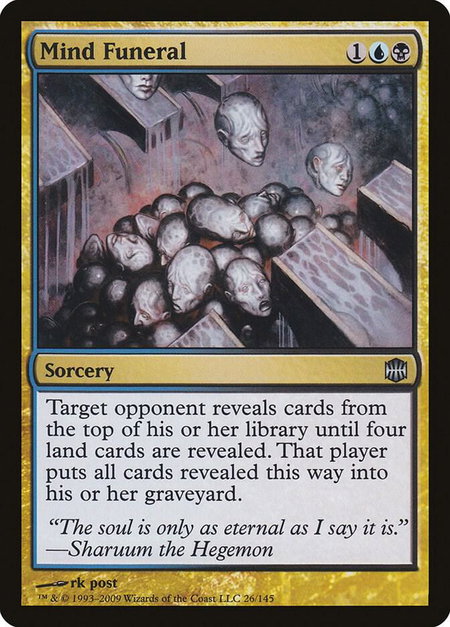 Mind Funeral - Alara Reborn Magic: The Gathering trading card