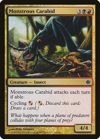 Monstrous Carabid - Alara Reborn (ARB) #43 - Common Magic: The Gathering Trading Card
