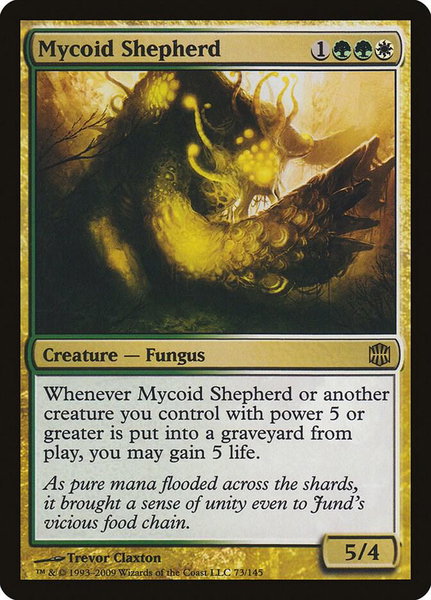 Mycoid Shepherd trading card from Alara Reborn Mycoid Shepherd - Alara Reborn Magic: The Gathering trading card