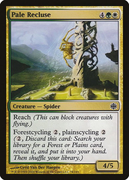Pale Recluse trading card from Alara Reborn Pale Recluse - Alara Reborn Magic: The Gathering trading card