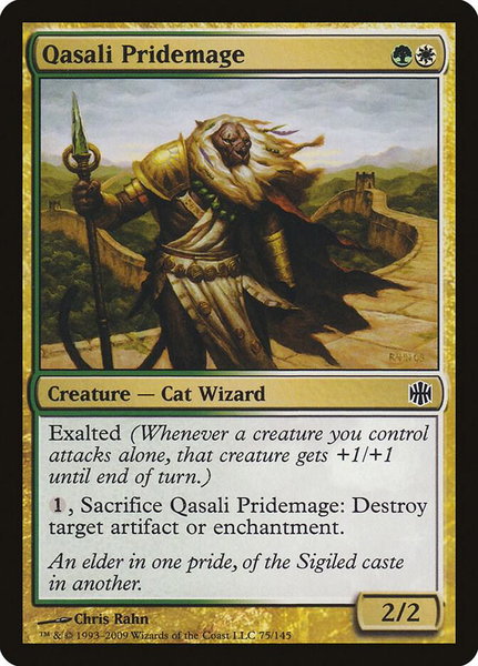 Qasali Pridemage trading card from Alara Reborn Qasali Pridemage - Alara Reborn Magic: The Gathering trading card