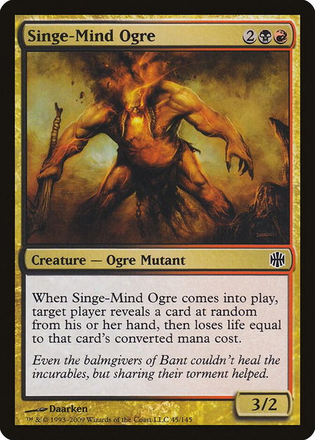 Singe-Mind Ogre - Alara Reborn Magic: The Gathering trading card