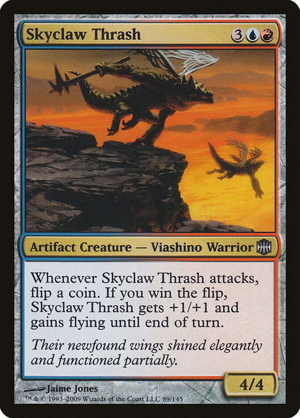 Skyclaw Thrash trading card from Alara Reborn Skyclaw Thrash - Alara Reborn Magic: The Gathering trading card