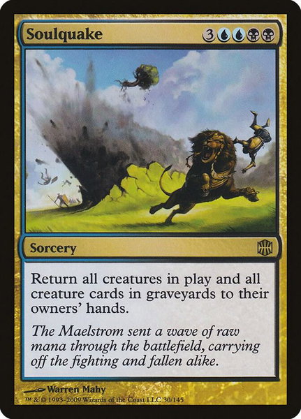 Soulquake trading card from Alara Reborn Soulquake - Alara Reborn Magic: The Gathering trading card