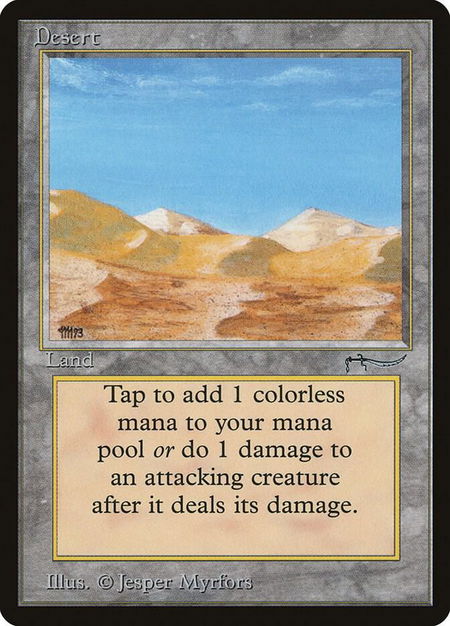 Desert - Arabian Nights Magic: The Gathering trading card