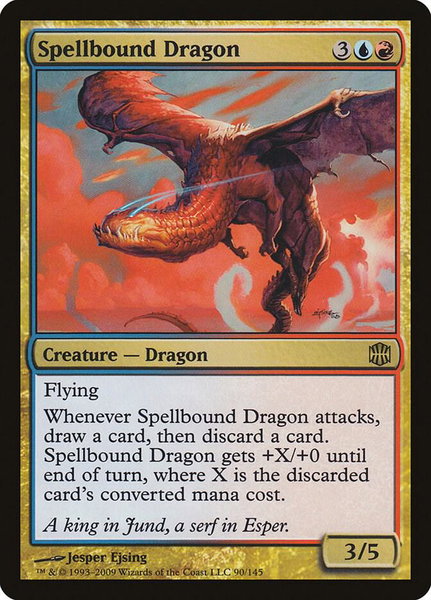 Spellbound Dragon - Alara Reborn Magic: The Gathering trading card