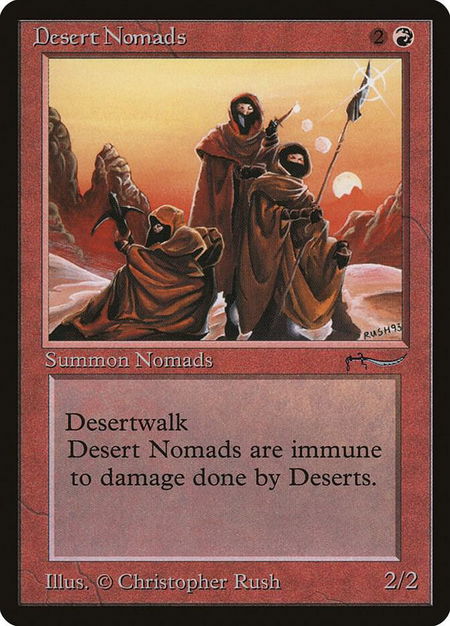 Desert Nomads - Arabian Nights Magic: The Gathering trading card