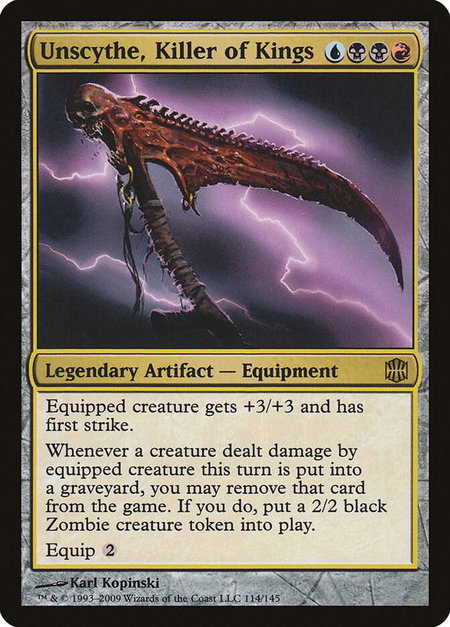 Unscythe, Killer of Kings - Alara Reborn Magic: The Gathering trading card