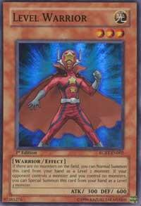 Level Warrior trading card from Raging Battle Level Warrior - Raging Battle YuGiOh trading card