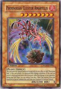 Phoenixian Cluster Amaryllis - Raging Battle (RGBT) #RGBT-EN006 - Super Rare YuGiOh Trading Card