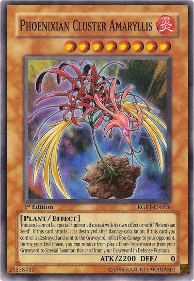 Phoenixian Cluster Amaryllis trading card from Raging Battle Phoenixian Cluster Amaryllis - Raging Battle YuGiOh trading card