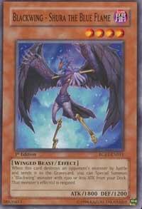 Blackwing - Shura the Blue Flame - Raging Battle YuGiOh trading card