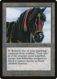 Ebony Horse - Arabian Nights (ARN) #null - Rare Magic: The Gathering Trading Card