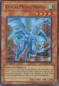 Koa'ki Meiru Drago trading card from Raging Battle Koa'ki Meiru Drago - Raging Battle YuGiOh trading card