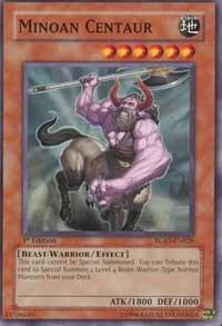 Minoan Centaur - Raging Battle YuGiOh trading card