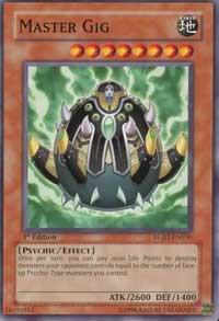 Master Gig - Raging Battle YuGiOh trading card