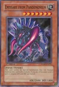 Emissary from Pandemonium trading card from Raging Battle Emissary from Pandemonium - Raging Battle YuGiOh trading card