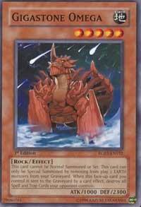 Gigastone Omega trading card from Raging Battle Gigastone Omega - Raging Battle YuGiOh trading card