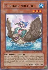 Mermaid Archer - Raging Battle YuGiOh trading card