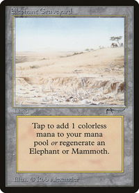 Elephant Graveyard - Arabian Nights (ARN) #null - Rare Magic: The Gathering Trading Card