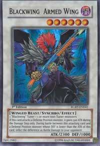 Blackwing Armed Wing - Raging Battle YuGiOh trading card